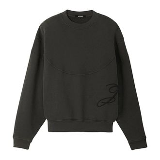 Jacquemus Felpa - male - Jacquemus - Sweatshirts - Black - M - Sweatshirts & Hoodies