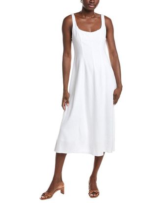Nanette Lepore Linen-Blend Midi Dress