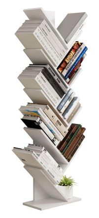 VCM Estante De Almacenamiento De Madera Estante Estante Decoraci&oacute;n Libros Estante Estante Nulis Xl (blanco) - Vcm