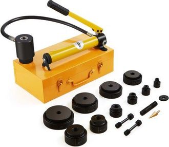 OEM 15t Hydraulische Lochstanzer Zylinder Hydraulikpumpe Set 10 Stempel 12,7-50,8 Mm