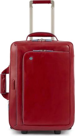 Piquadro Cabin suitcase with garment sleeve - unisex - Handbagage koffer - Rood - ONE Size - Koffers