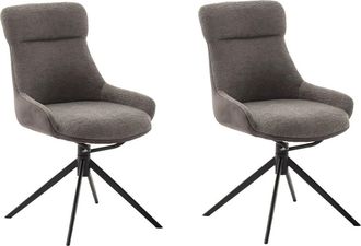 MCA Furniture Esszimmerstuhl »PELION« () (2er-Set), drehbar 360°, Dreh- & Schwingfunktion, Sitzhöhe ca. 50 cm