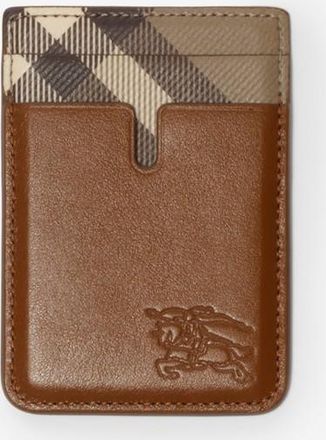 Burberry Pop Check Magnetic Card Case