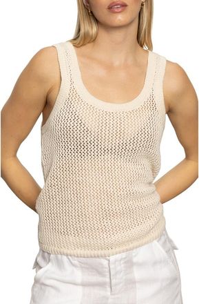 Sanctuary Cotton Sweater Tank in Macrame at Nordstrom, Size Large