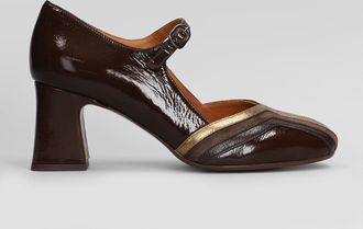 Chie Mihara Feva Pumps In Brown Leather