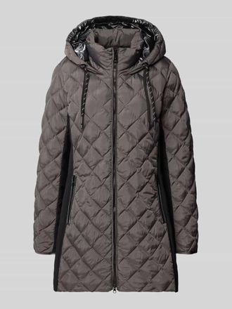 Fuchs Schmitt Regular Fit Steppjacke mit gefüttertem Stehkragen in Anthrazit Melange, Größe 36