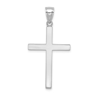 Diamond2Deal 10k Gold Polished Cross Pendant