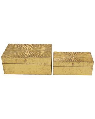 CosmoLiving by Cosmopolitan Cosmoliving By Cosmopolitan Set Of 2 Decorative Boxes