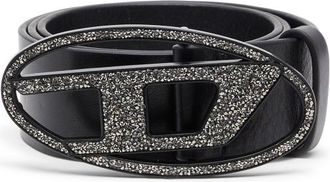 Diesel Black Logo Buckle Belt