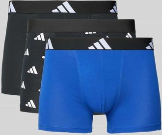 adidas Trunks mit elastischem Logo-Bund im 3er-Pack in Black, Größe XXL