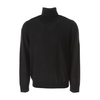Paul Smith Turtlenecks, male, Black, Size: L Merino Wool Roll Neck Sweater