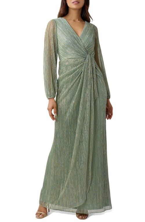 slim fit dress slacks Velvet Floral Beaded Gown With Sheer Tank Straps In Gem Green