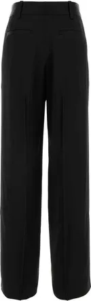 Jil Sander Black Exterior: Acetate Viscose Pantaloni Trousers