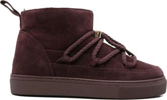 INUIKII Classic suede boots - women - Suede/Wool/Rubber - 39 - Red