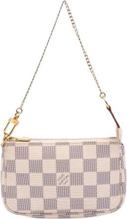 Louis Vuitton Pre-owned Mini Bags, female, White, Size: ONE SIZE Pre-owned Canvas Mini Bag