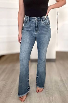 Judy Blue Adeline High Waist Bootcut Jeans In Medium Blue