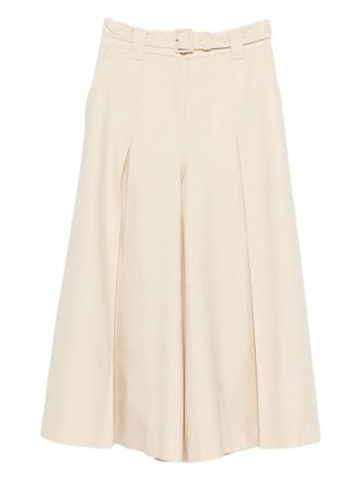 Zimmermann Hypnotic pleated wide-leg trousers - Neutrals