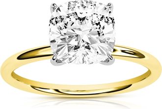 Vir Jewels 3 cttw Lab Grown Diamond Engagement Solitaire Ring in 14K Yellow Gold For Women