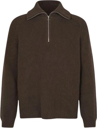 Sams&oslash;e & Sams&oslash;e Sarick Turtleneck - Heren - Ronde hals truien - Bruin - XL - Wol - Truien & Vesten