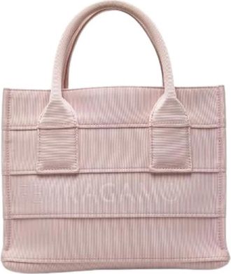 Ferragamo Pre-owned Stoffen Tote Bag - Dames - Vintage Shopper - Roze - ONE Size - Vintage