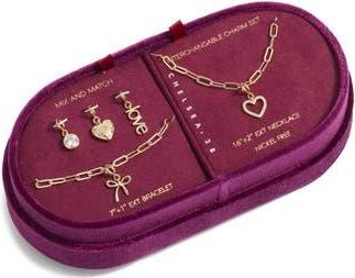 Chelsea28 Build Your Own Charm Set in Clear- Gold at Nordstrom Rack