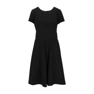 Emporio Armani Dames, Jurken, Zwart, Maat: M Poliester