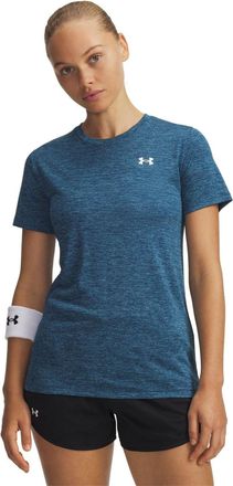 Under Armour Twist T-shirt met korte mouwen voor dames (Blauw/Wit)