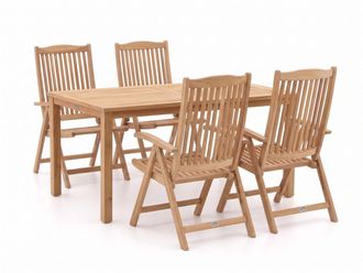 Sunyard Furniture Sunyard Veronica/Liverpool 145cm dining tuinset 5-delig verstelbaar