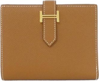 Herm&egrave;s Brown Epsom Leather Coin Purse/Coin Case (Pre-Owned)