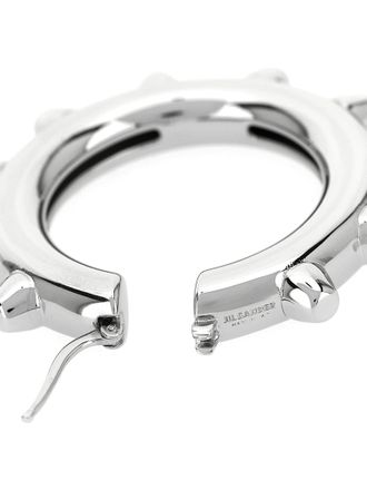 Jil Sander Womens Silver Brass Earrings
