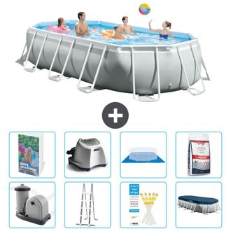 Intex Piscina Prism Frame Oval - 503x274x122 Cm - 9-piezas S649