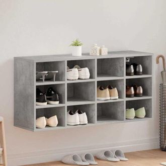vidaXL Vidaxl - Armario Para Zapatos Con Estante Gris Hormig&oacute;n 103 X 30 X 51 Cm