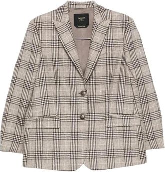 Twinset Dames, Jassen, Bruin, Maat: L Wol