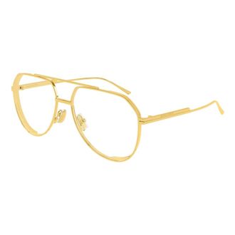 Bottega Veneta Piloot Zonnebril - unisex - Accessoires - Geel - Maat: 60 MM