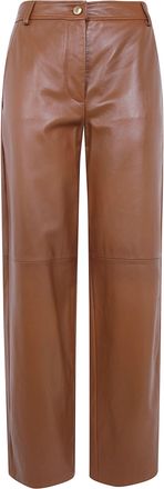 Max Mara Pants Nappa Leather Mst Legno