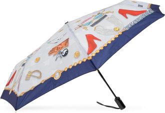 Moschino Accessoires, unisex, Veelkleurig, ONE Size, Opvouwbare paraplu