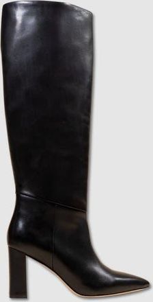 Mi-Mai Tracey Wide Heel Long Boots in Black at Nordstrom, Size 10