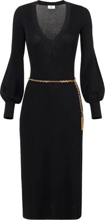 Elisabetta Franchi Dames, Jurken, Zwart, Maat: M Zijde