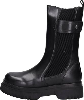 Emanuelle Vee Leren enkellaarzen - Dames - Chelseaboots - Zwart - 36 EU - Leer - Schoenen
