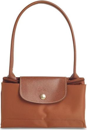Longchamp M Le Pliage Original Cognac Canvas Shoulder Bag