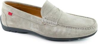 Marc Joseph New York Hamilton Place Leather Penny Driver Loafer in Grey Suede at Nordstrom, Size 8.5