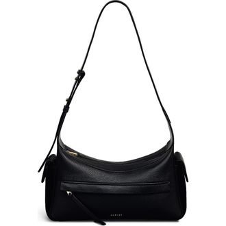 Radley London The Fitzrovia Small Zip Top Leather Shoulder Bag in Black at Nordstrom Rack