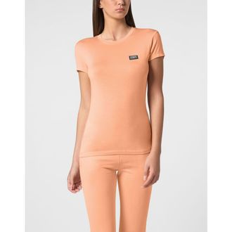 Philipp Plein Modal T-Shirt Sexy Pure Round Neck Ss Women in Salmon at Nordstrom, Size Small Eu