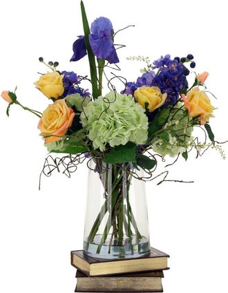Mark Roberts Large Garden Flower Bouquet - 24 Inches in Indigo Blue at Nordstrom