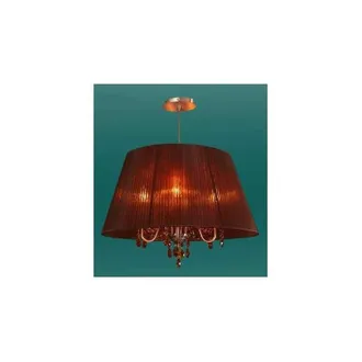 Fabrilamp L&aacute;mpara De Techo Ol&iacute;mpia Peque&ntilde;o 4xe14 L.56xan.36xal.reg.cm Marron/cobre