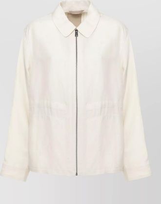 Woolrich linen blend short jacket long sleeves