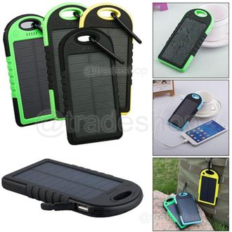 Trade Shop Trade Shop - Bater&iacute;a Al Aire Libre Solar A Prueba De Agua Bater&iacute;a De La Bater&iacute;a 8000mah Solar Ap