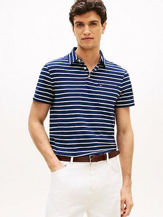 Tommy Hilfiger Regular Fit Stripe Jersey Polo Shirt