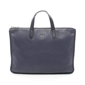 Loewe Tweedehands leren handtassen - Heren - Pre-owned - Zwart - Maat: ONE Size Leer