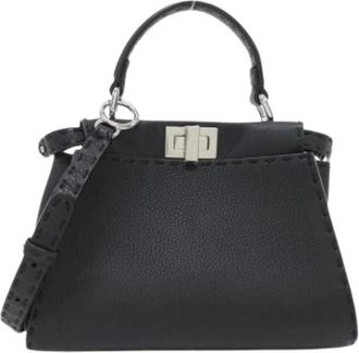 Fendi Pre-owned Selleria Handtas - Dames - Vintage Handtas - Zwart - ONE Size - Leer - Vintage
